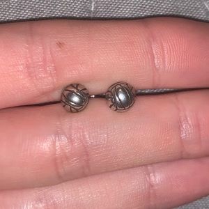 Volleyball Stud Earrings